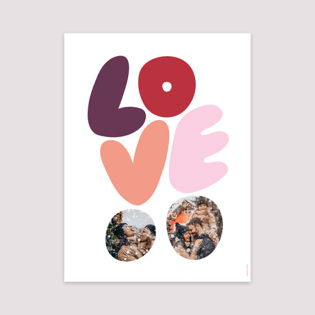 Poster Objekte Porträt LIEBE