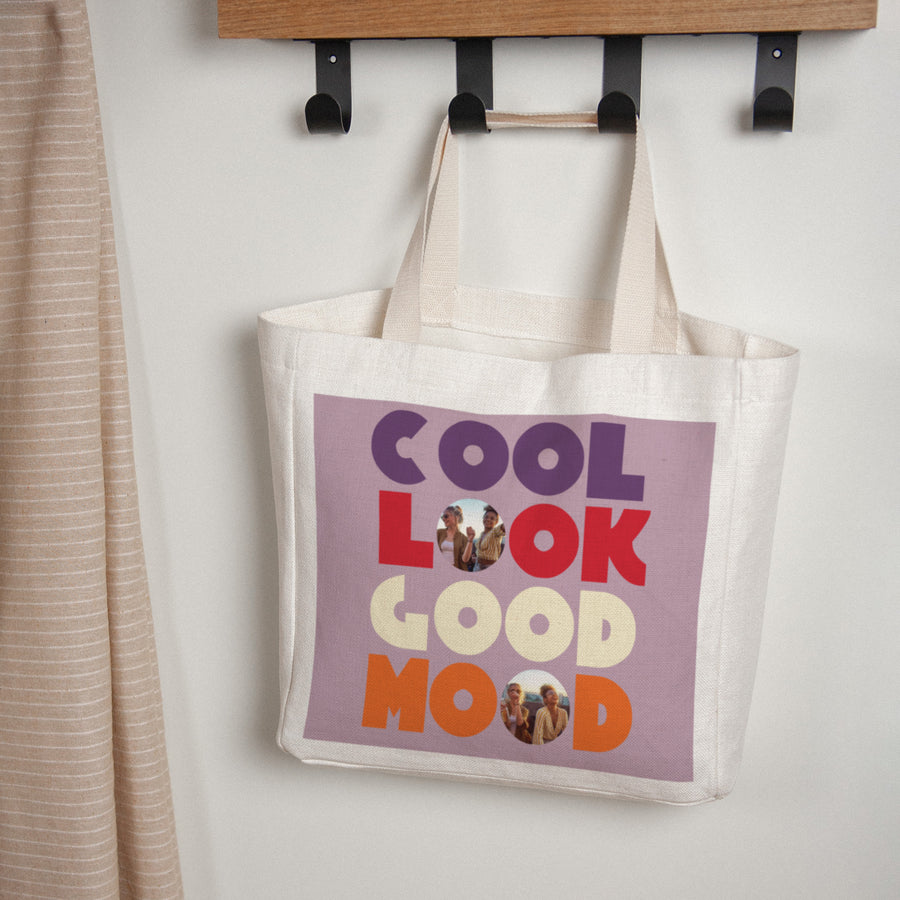 Tote bag Objekte Tragehenkel Cool aussehen gute Laune foto