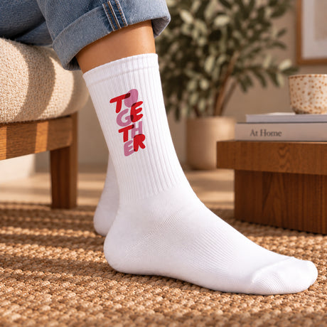 Damensocken Weiße Zusammen