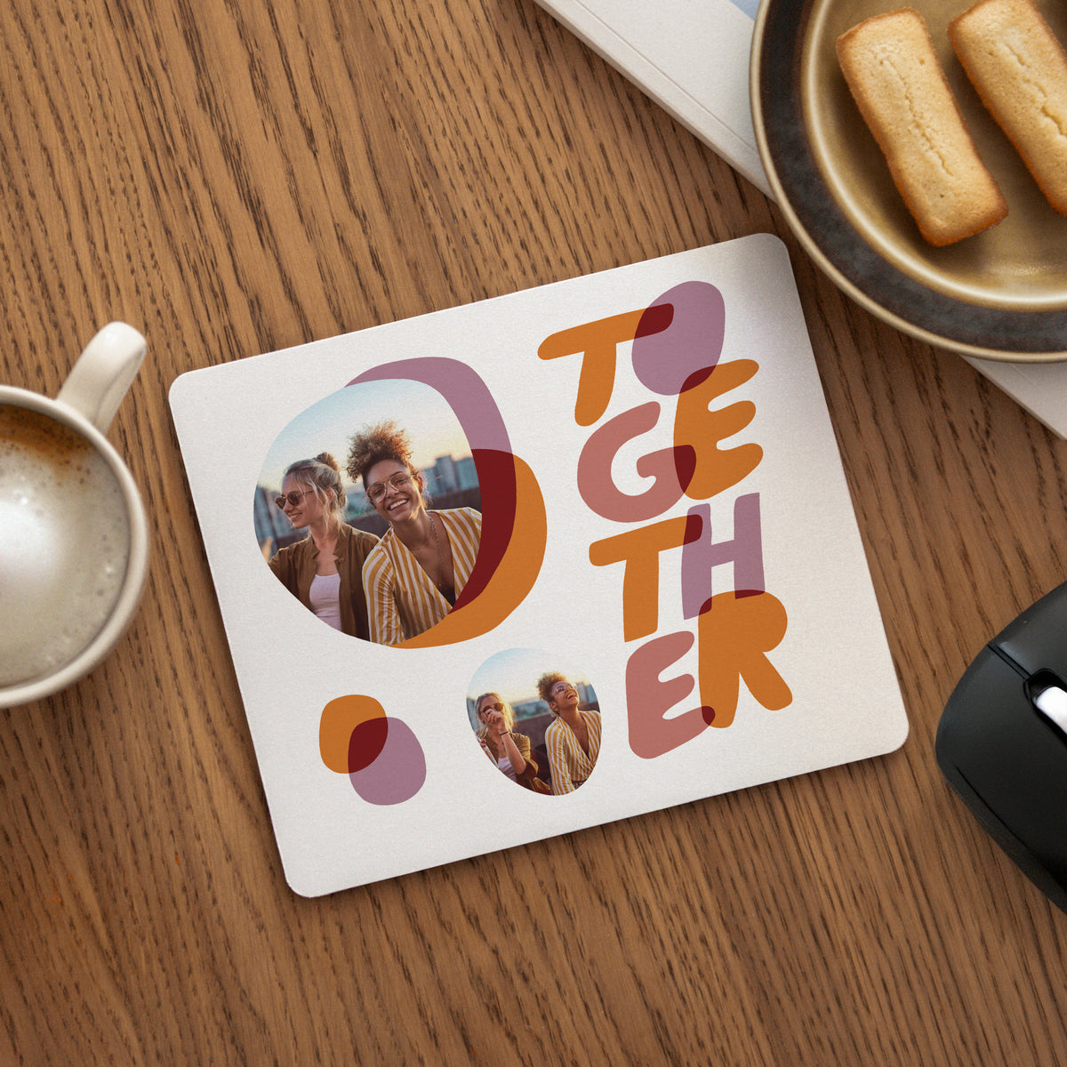 Mousepad Objekte Rechteck Zusammen rot foto