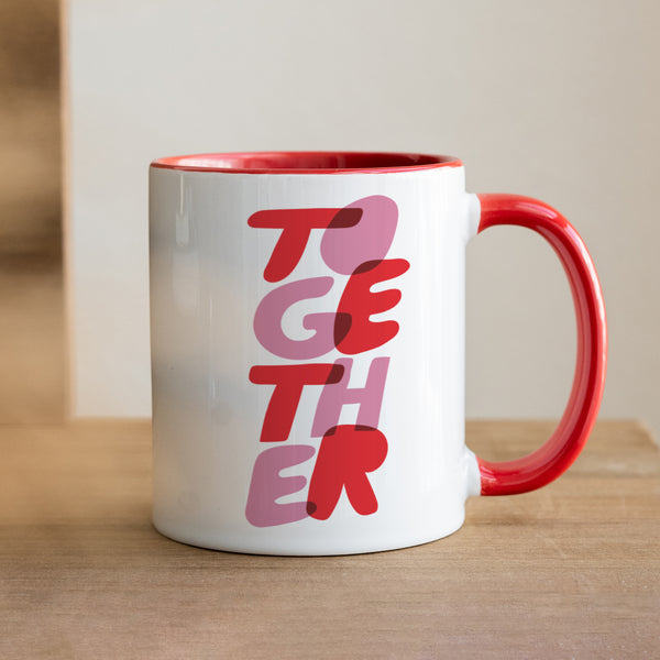 Tasse Objekte Rot Zusammen rot foto