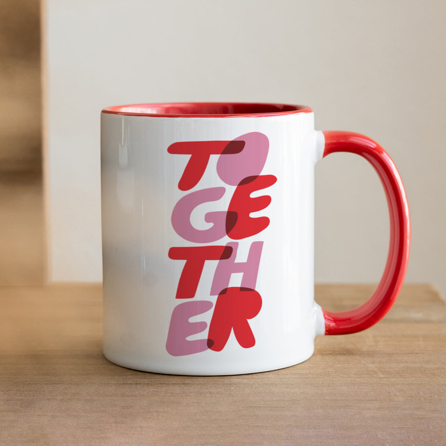 Tasse Objekte Rot Zusammen rot foto