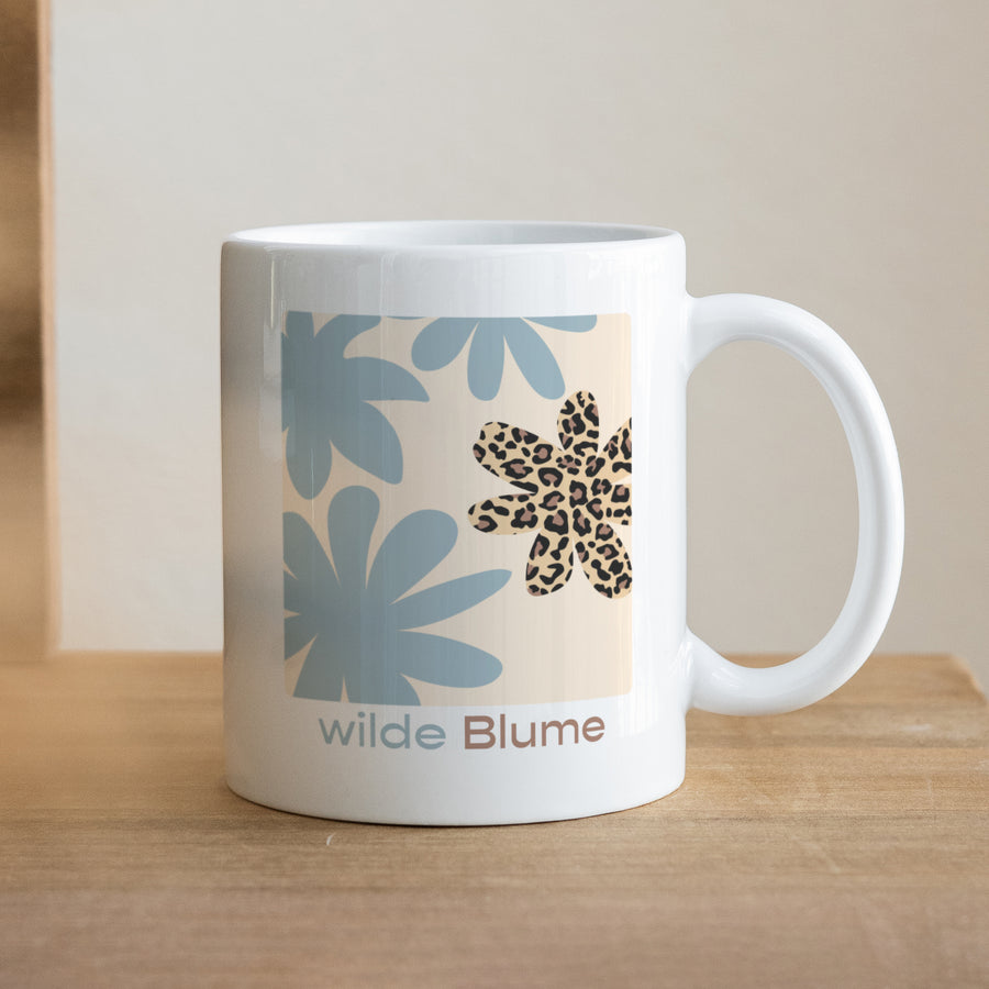 Tasse Objekte Weiß Wildblume foto