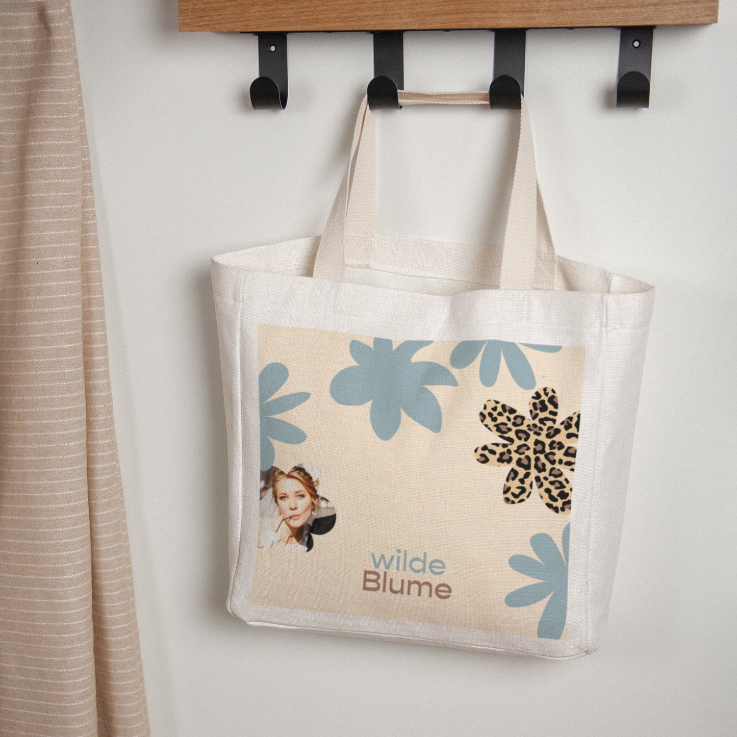 Tote bag Objekte Tragehenkel Wildblume foto N° 1