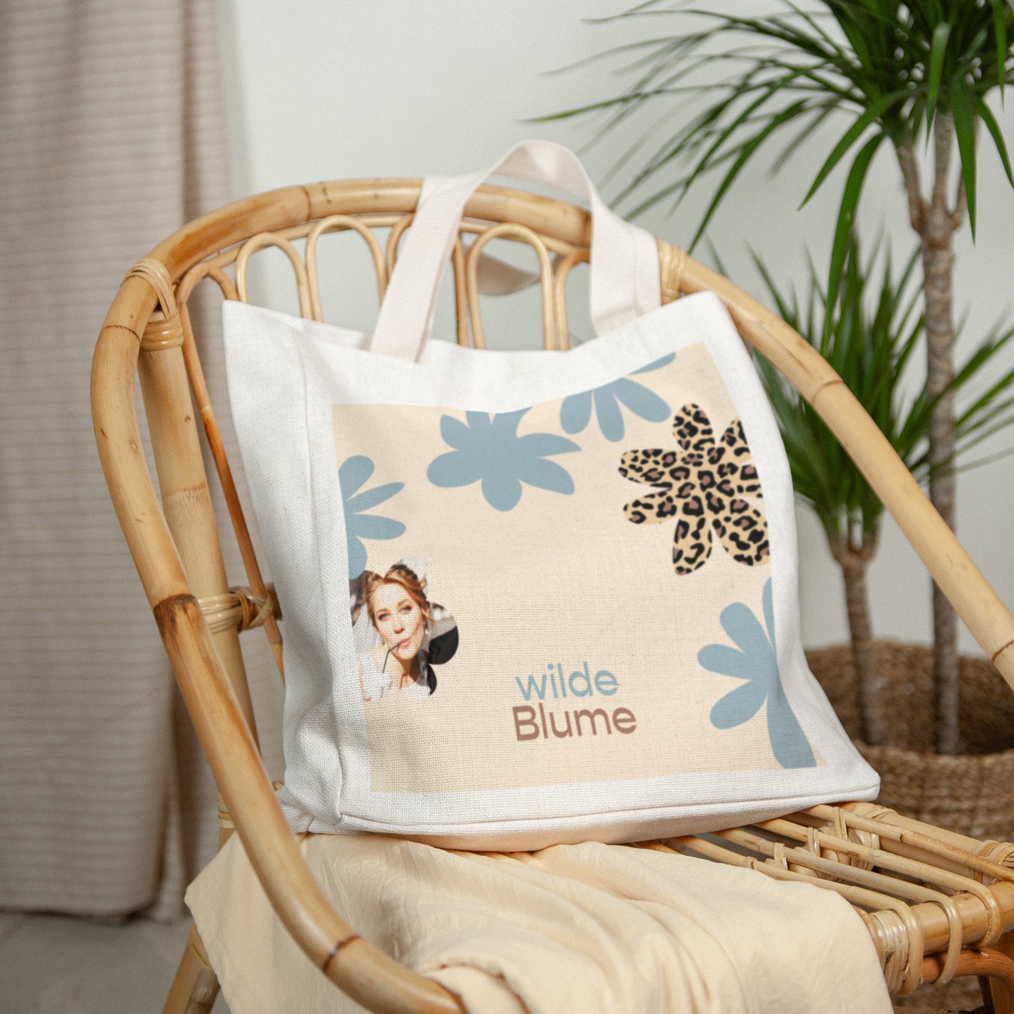 Tote bag Objekte Tragehenkel Wildblume foto N° 2