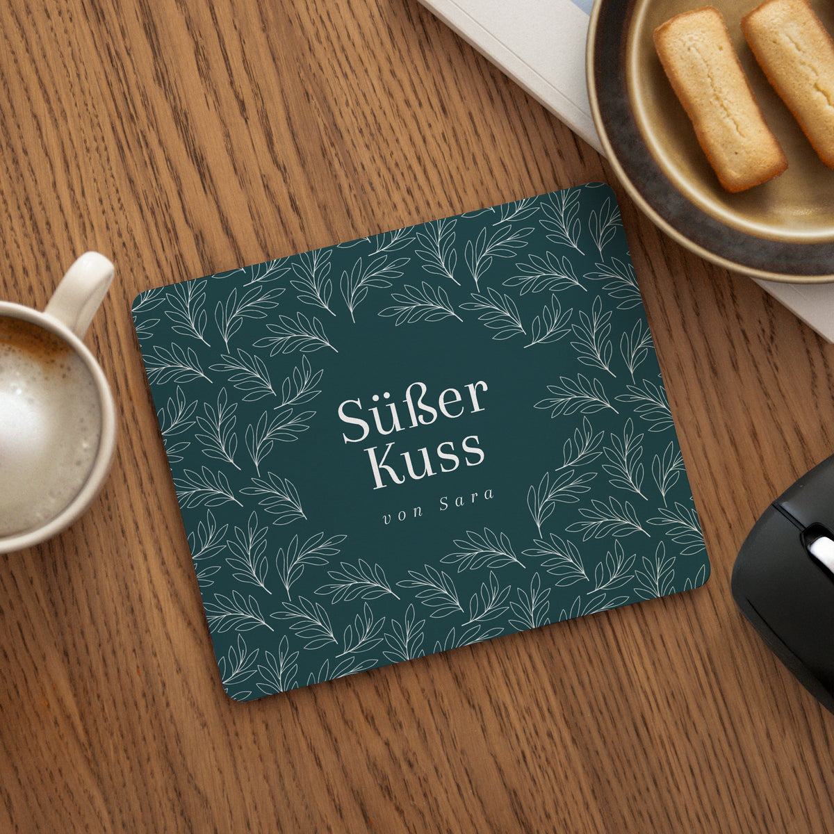 Mousepad Objekte Rechteck Süßer Kuss foto