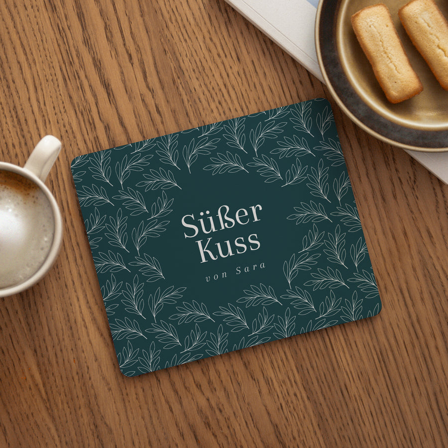 Mousepad Objekte Rechteck Süßer Kuss foto
