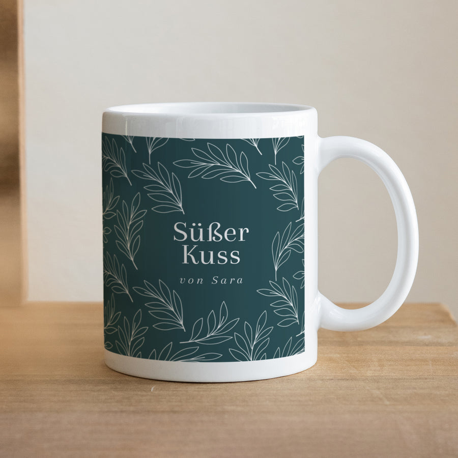Tasse Objekte Weiß Süßer Kuss foto