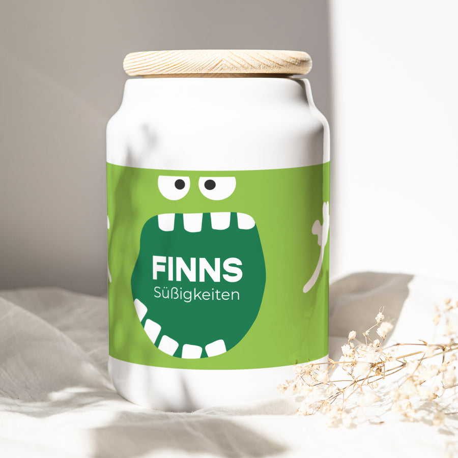 Keramiktopf Objekte 65 cl Grünes Monster foto