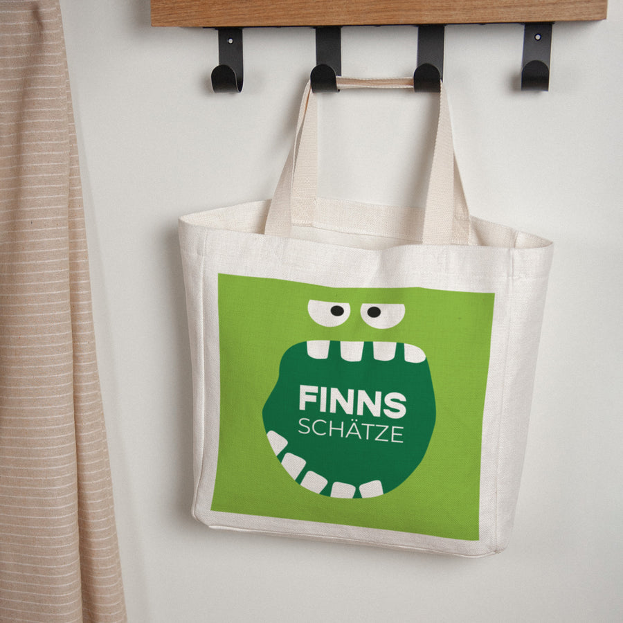 Tote bag Objekte Tragehenkel Grünes Monster foto
