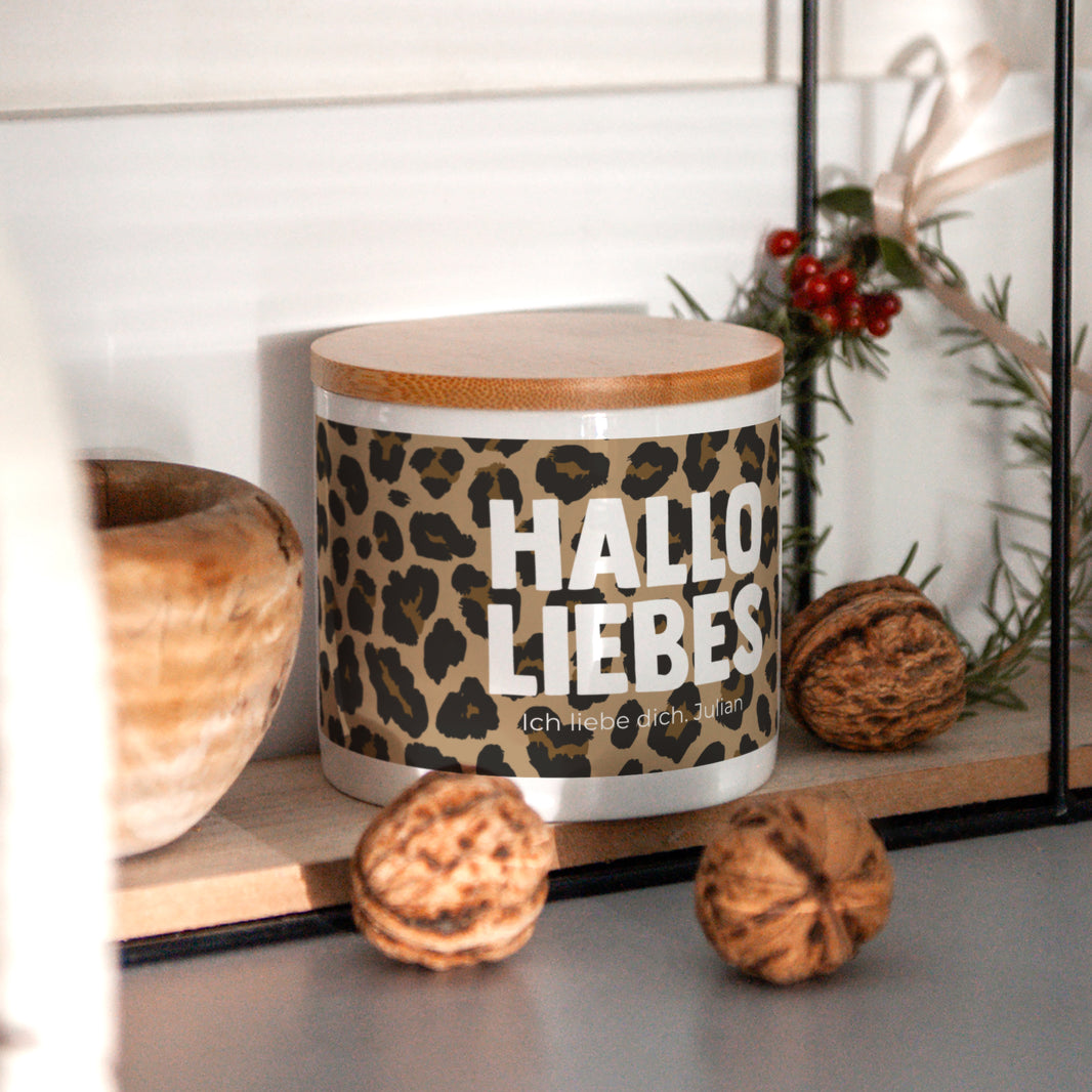 Keramiktopf Objekte 48 cl Hallo Liebes-Leopard foto N° 4