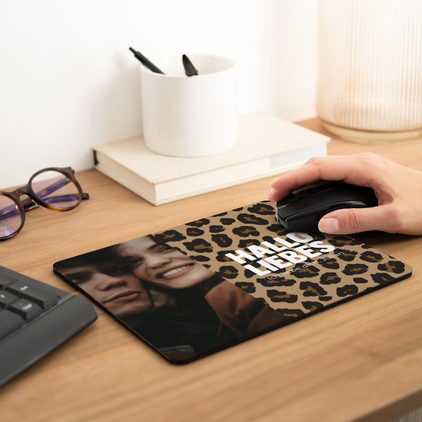 Mousepad Objekte Rechteck Hallo Liebes-Leopard foto N° 2