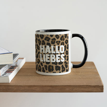 Tasse Objekte Schwarz Hallo Liebes-Leopard foto N° 4