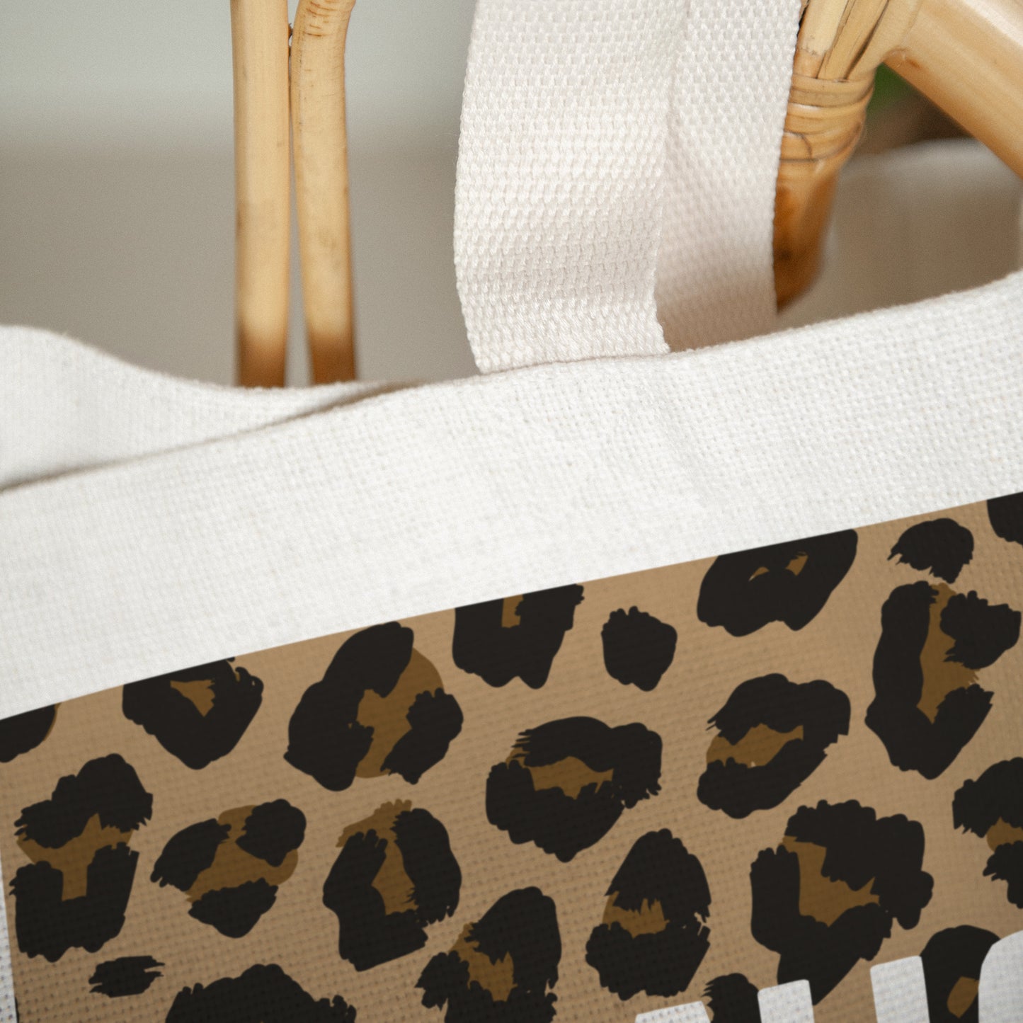 Tote bag Objekte Tragehenkel Hallo Liebes-Leopard foto N° 3