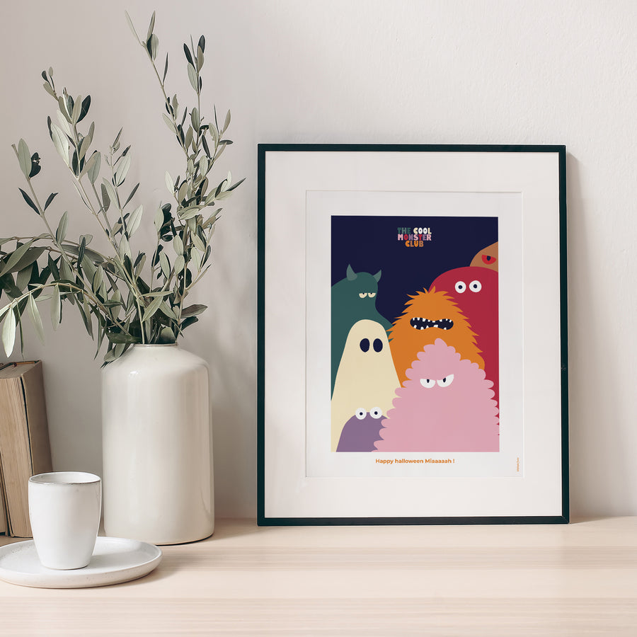 Poster Objekte Porträt Der coole Monsterclub foto
