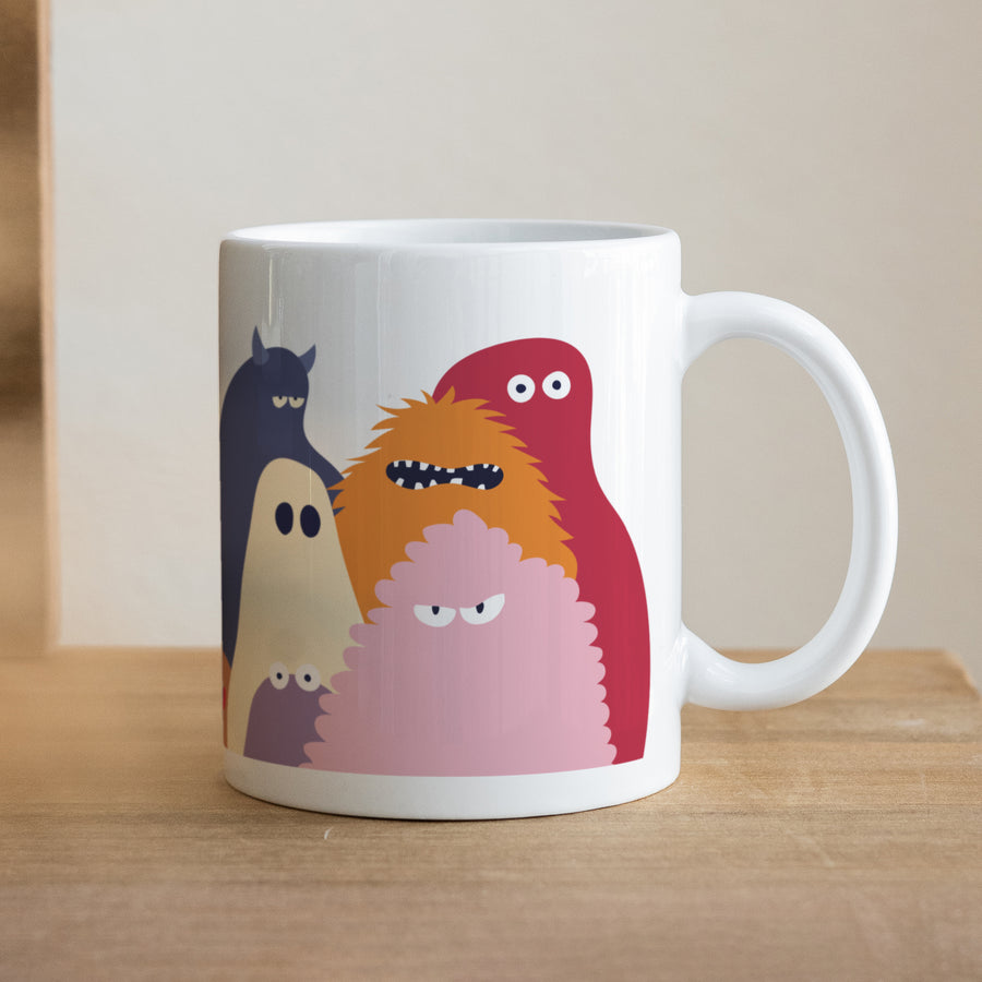 Tasse Objekte Weiß Der coole Monsterclub foto