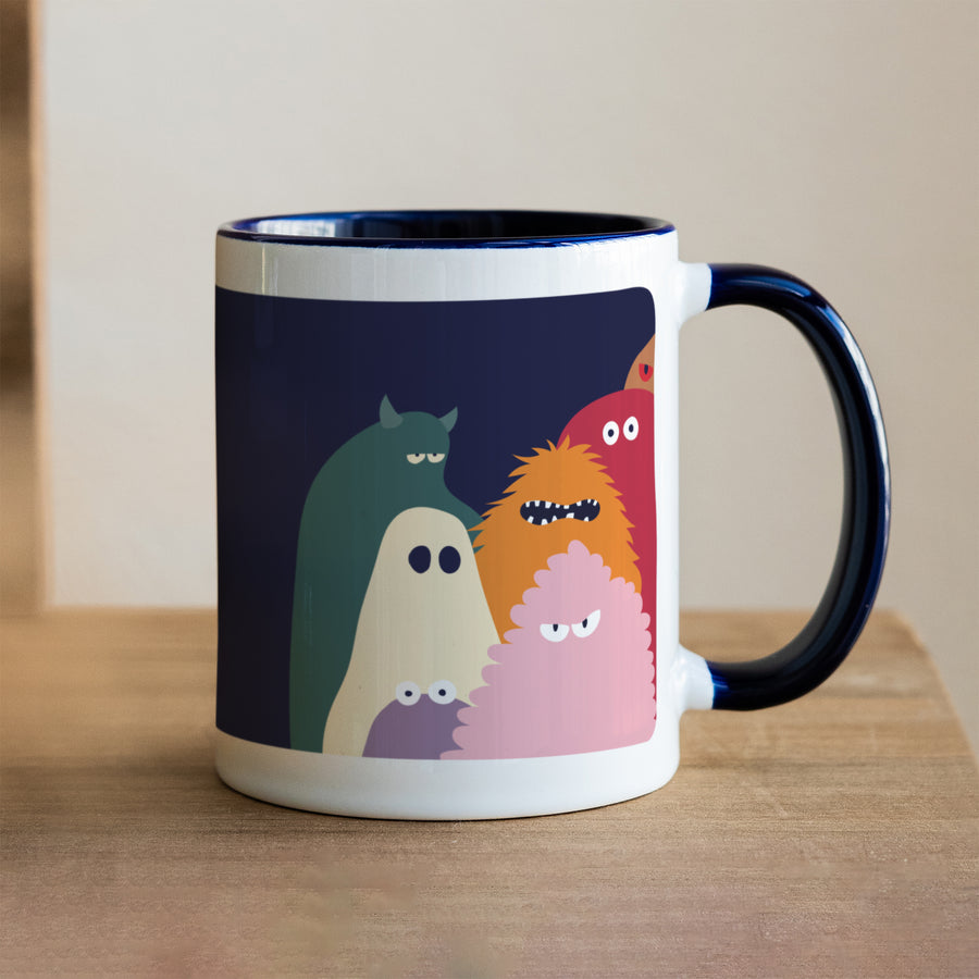 Tasse Objekte Blau Der coole Monsterclub foto