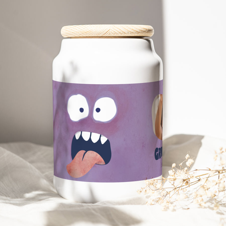Keramiktopf Objekte 65 cl Lila Monster foto