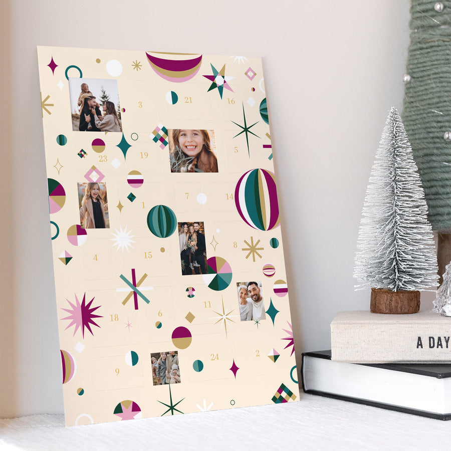 Adventskalender Weihnachten Porträt Konstellation foto