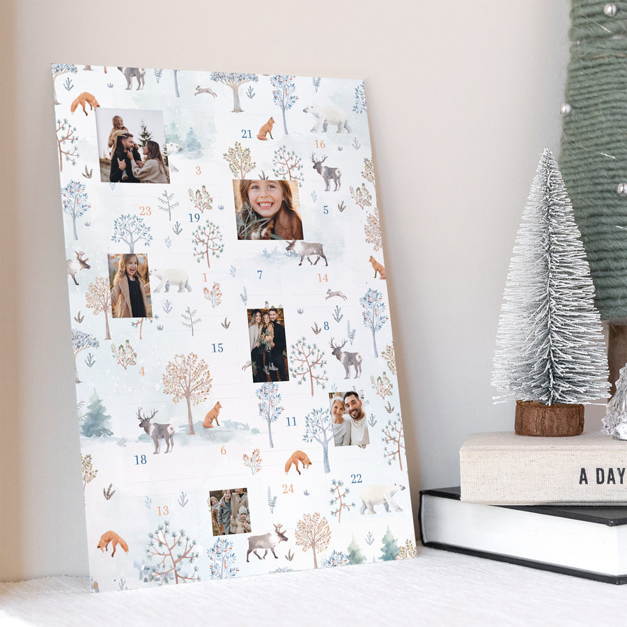 Adventskalender Weihnachten Porträt Snow Forest foto