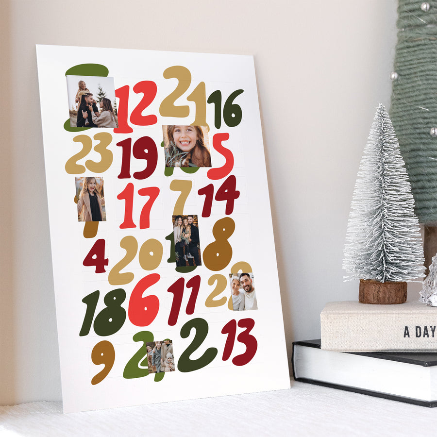 Adventskalender Weihnachten Porträt Christmas colors foto