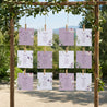 Sitzplan Hochzeit Pack von 12 Romantic purple flowers foto N° 2
