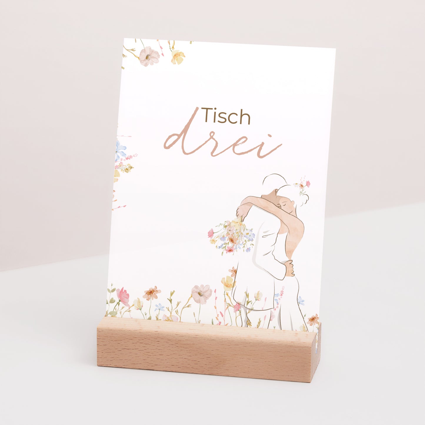 Tischnummern Hochzeit Rechteck Liebeselend foto N° 3