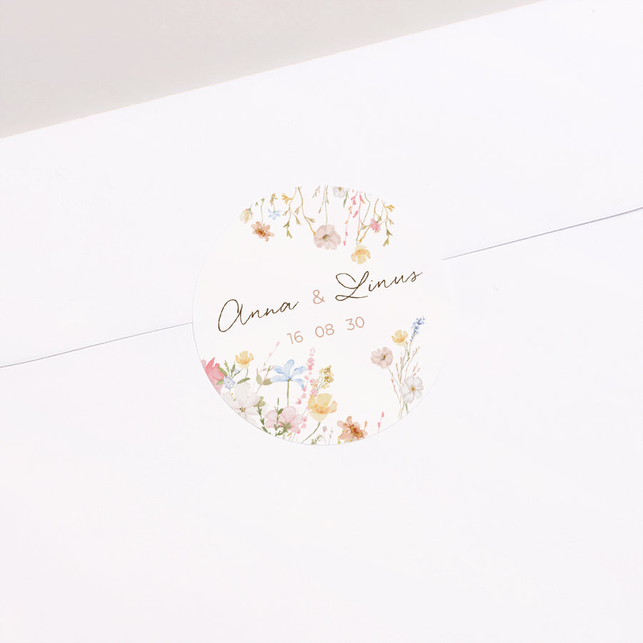 Sticker Hochzeit Rund Liebeselend foto