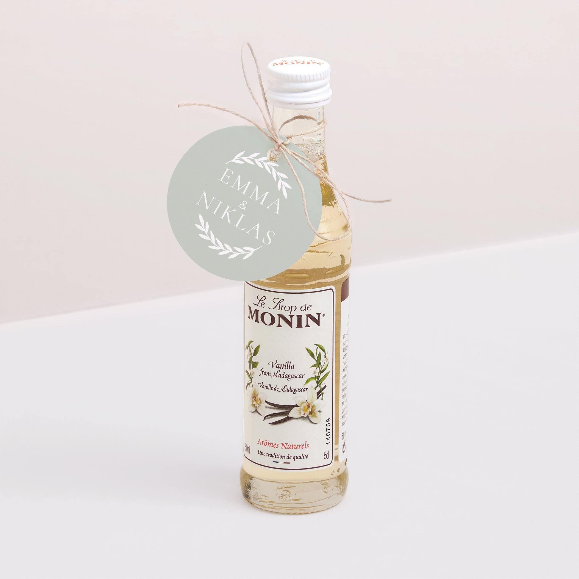 Vorgelochtes Etikett Hochzeit Runde Classico foto N° 3