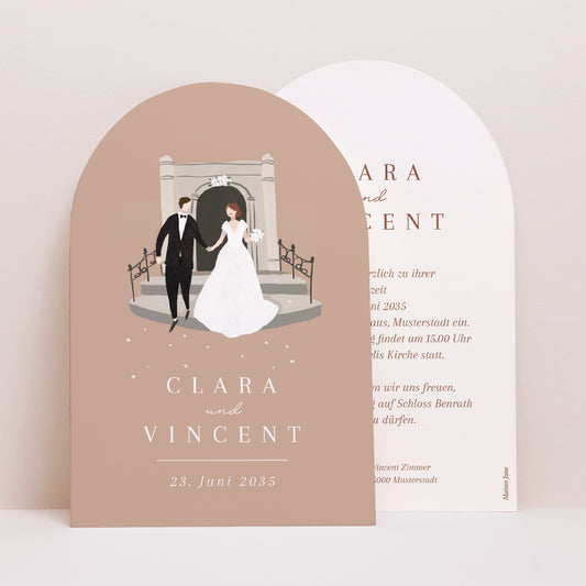 Hochzeitseinladung Arche Sie haben ja gesagt. foto