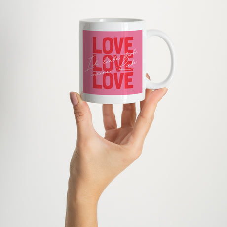 Tasse Objekte Weiß Love Love Love