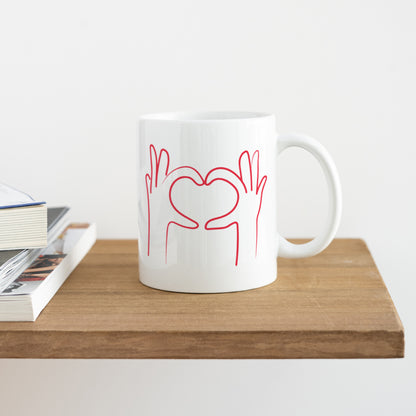 Tasse Objekte Weiß Hände der Liebe foto N° 4