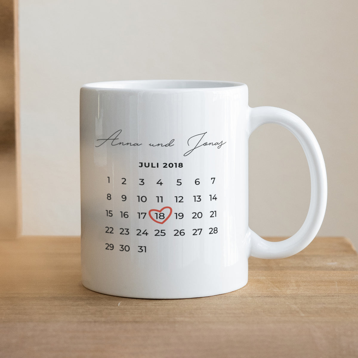 Tasse Objekte Weiß Ein wichtiges Datum foto
