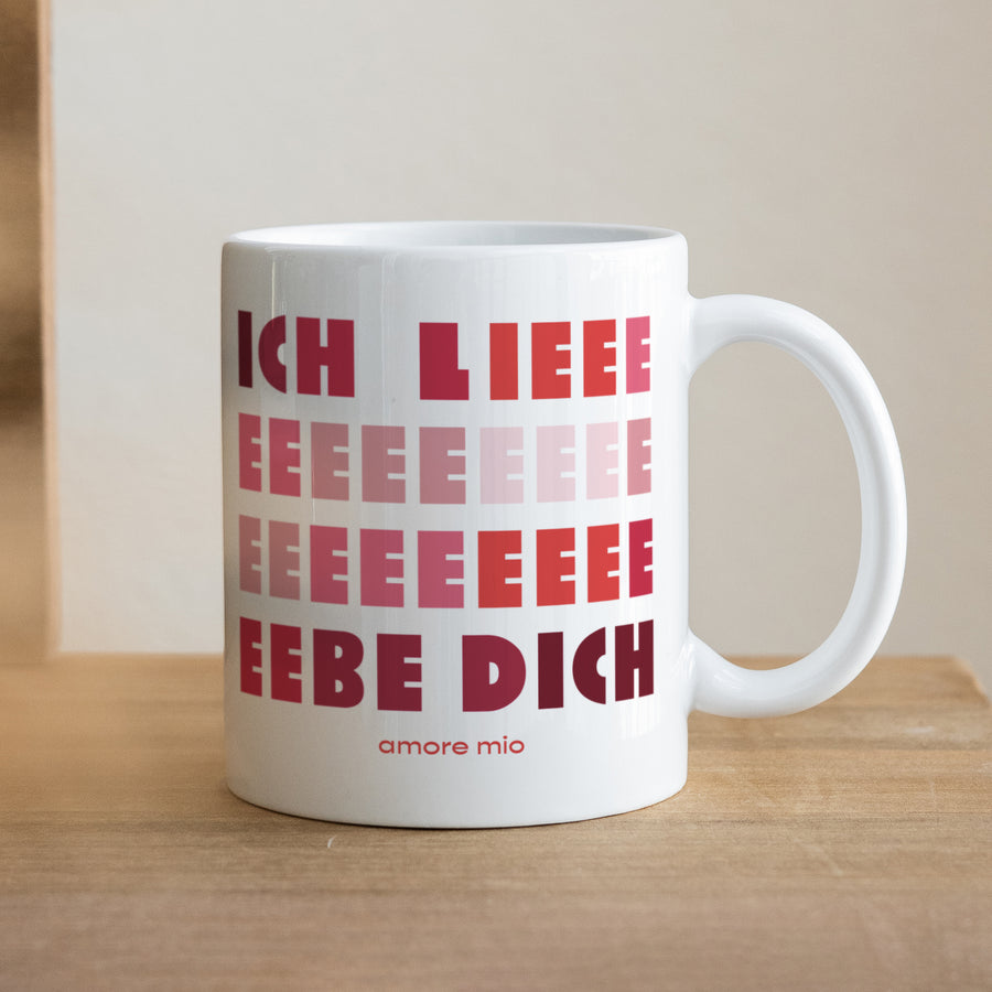 Tasse Objekte Weiß Ich liebe dich foto