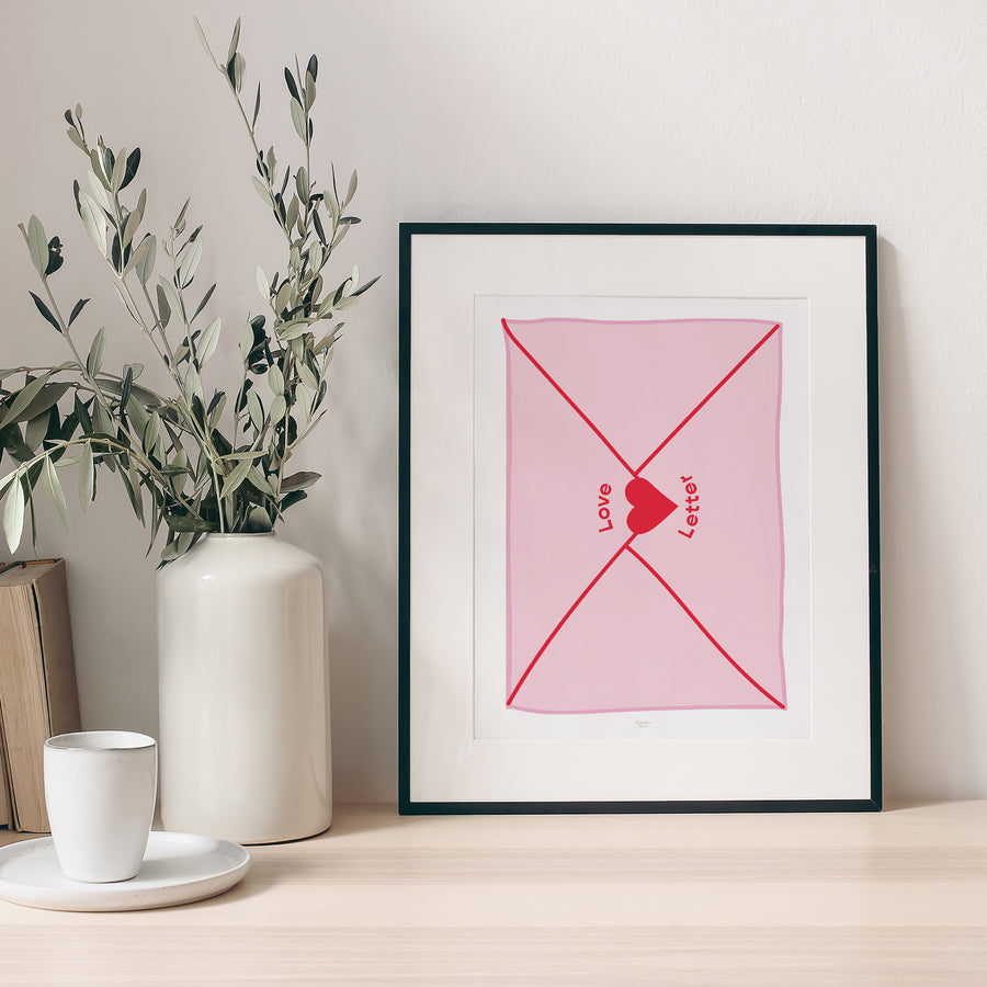 Poster Objekte Porträt Liebesbrief foto