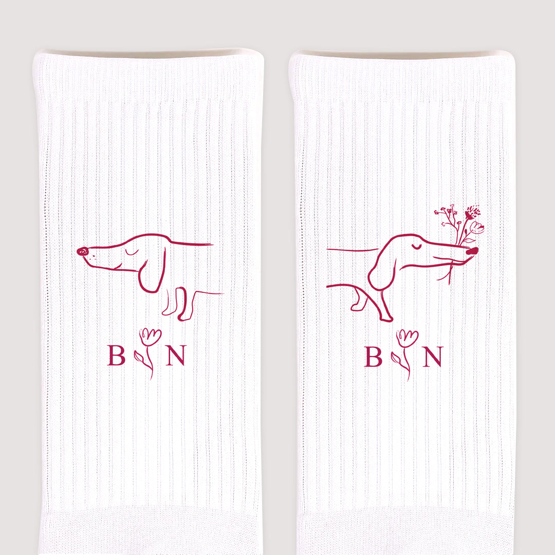 Damensocken Weiße Der Liebhaber foto N° 3