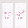 Damensocken Weiße Der Liebhaber foto N° 3
