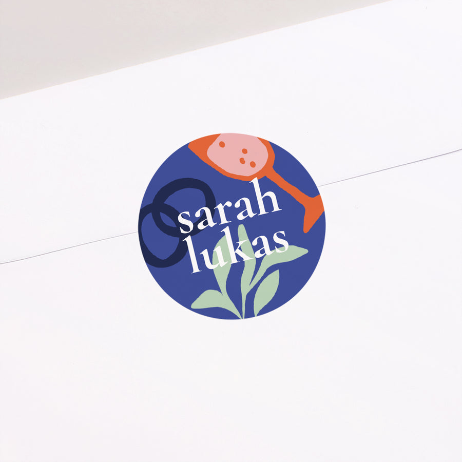 Sticker Hochzeit Rund Gute Zeit foto