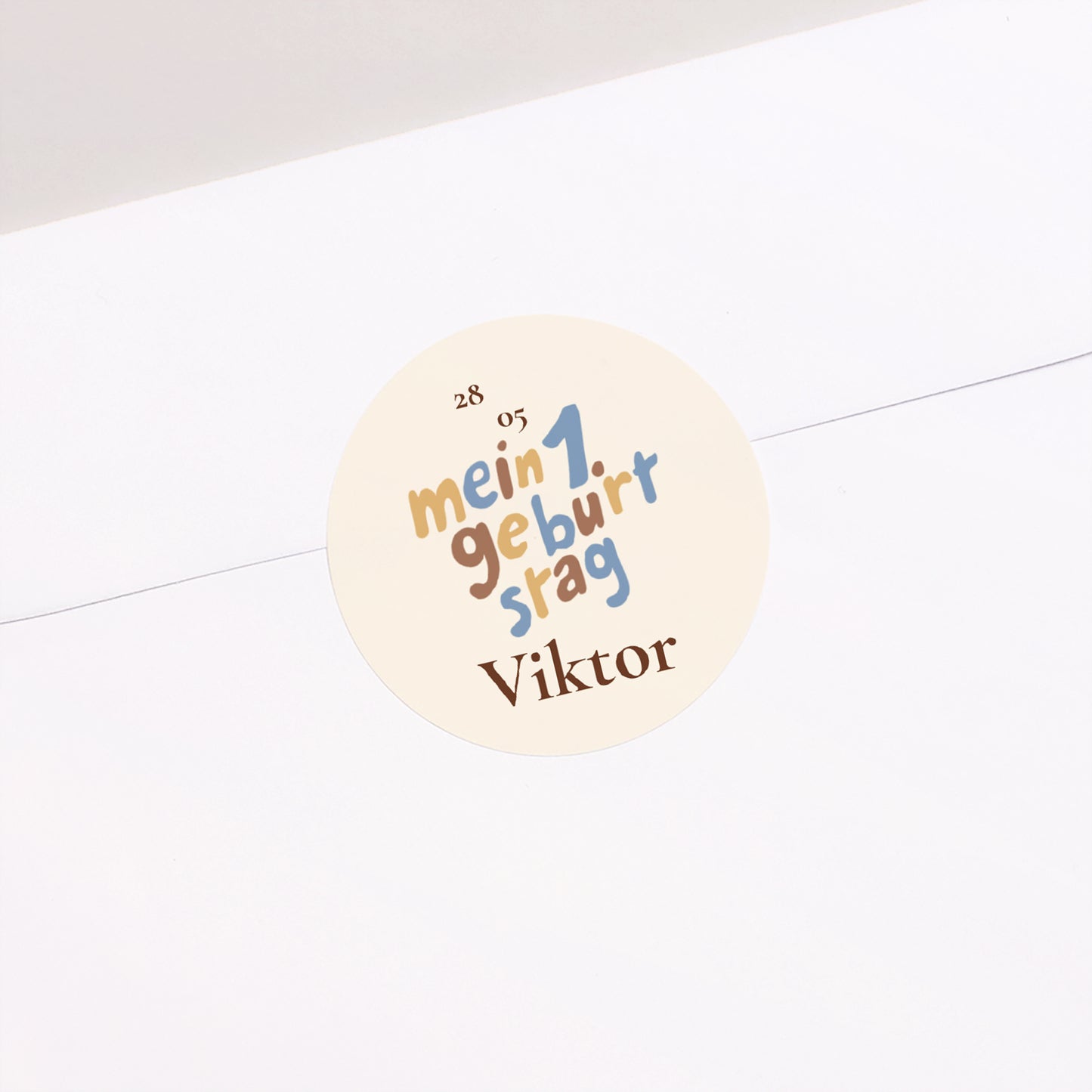 Sticker Kindergeburtstag Rund Geburtstag Bär foto N° 2