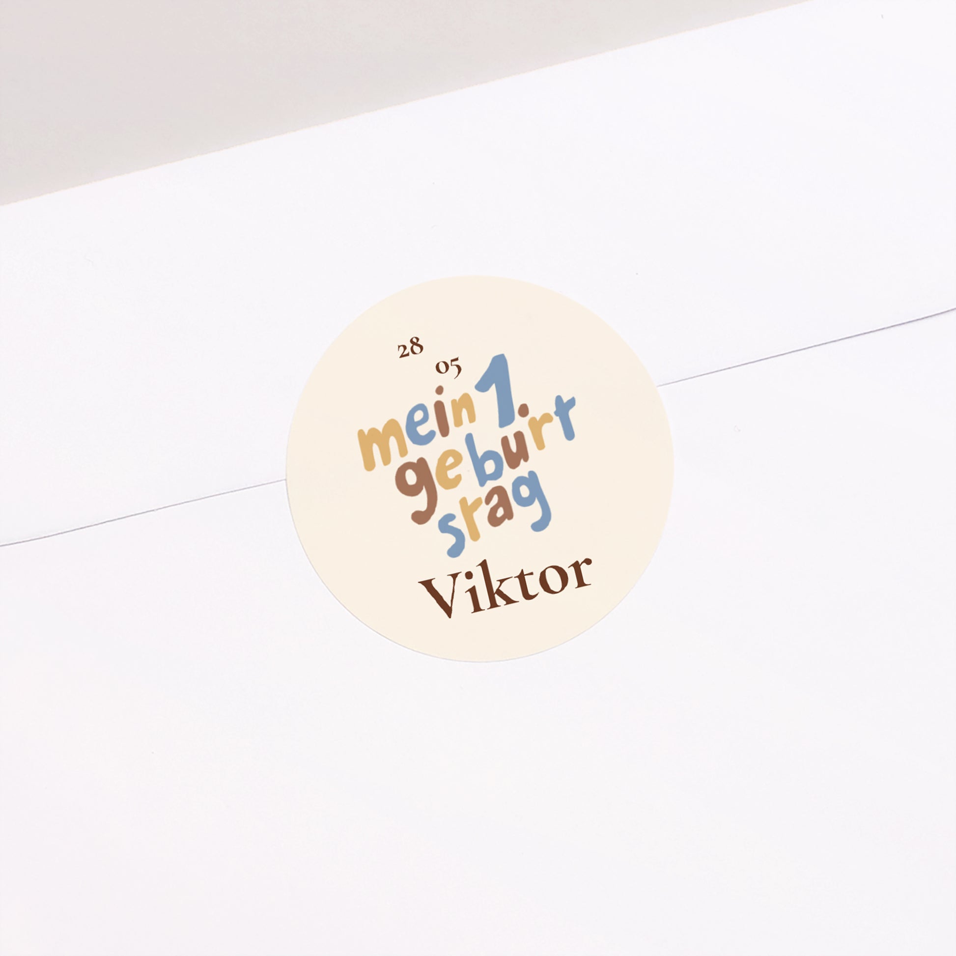 Sticker Kindergeburtstag Rund Geburtstag Bär foto N° 2