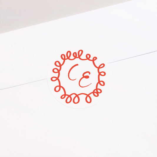 Sticker Hochzeit Rund La Dolce Vita foto