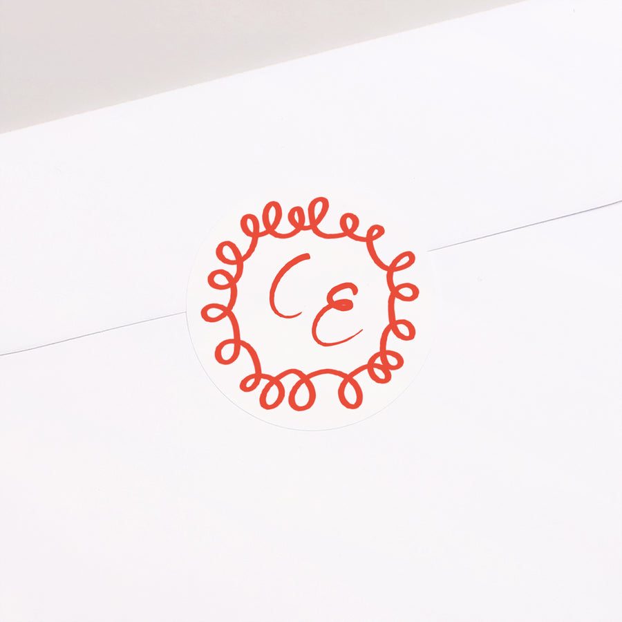 Sticker Hochzeit Rund La Dolce Vita foto