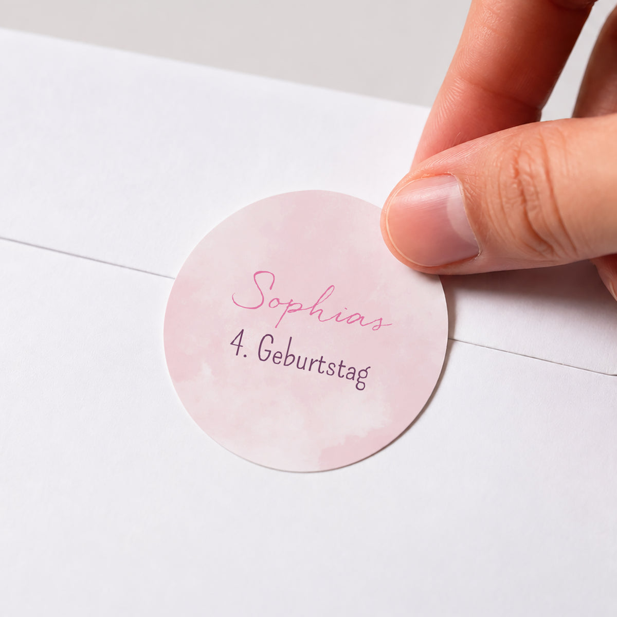 Sticker Kindergeburtstag Rund Das Schloss der Prinzessin foto