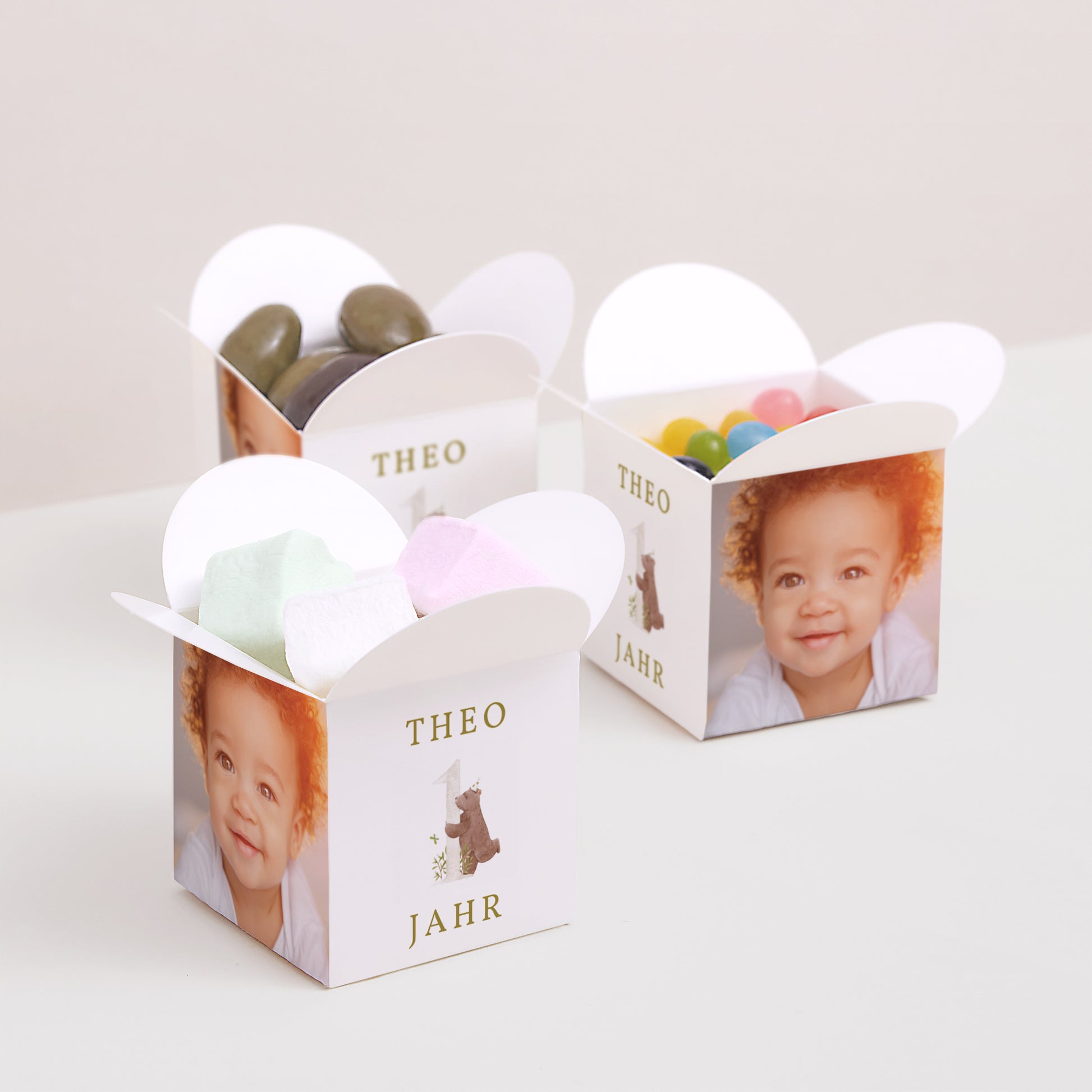 Mitgebsel-Box Kindergeburtstag Schmetterlingsöffnung 1 Jahr genau foto N° 3