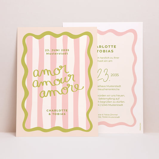 Hochzeitseinladung Porträt Lisette foto