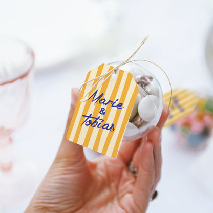 Geschenkbox Hochzeit Ball mit Wimpel-Etikett Wie ein Sommergefühl foto N° 3