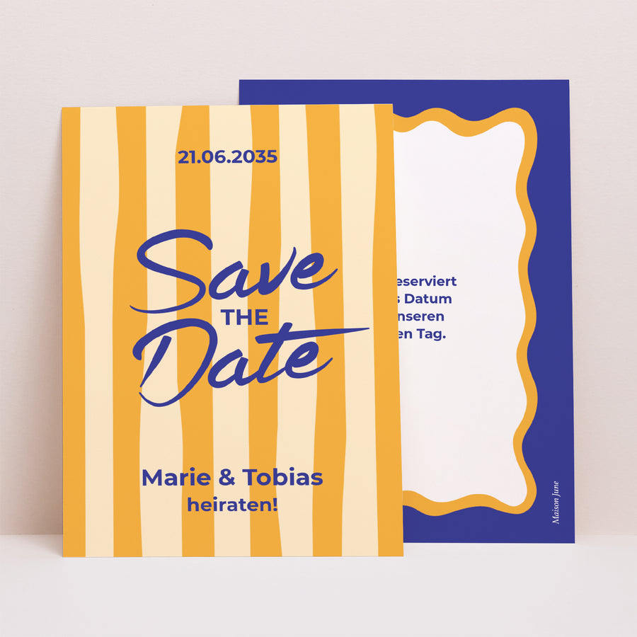 Save the date Karte Hochzeit Porträt Wie ein Sommergefühl foto