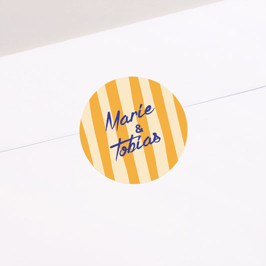 Sticker Hochzeit Rund Wie ein Sommergefühl foto