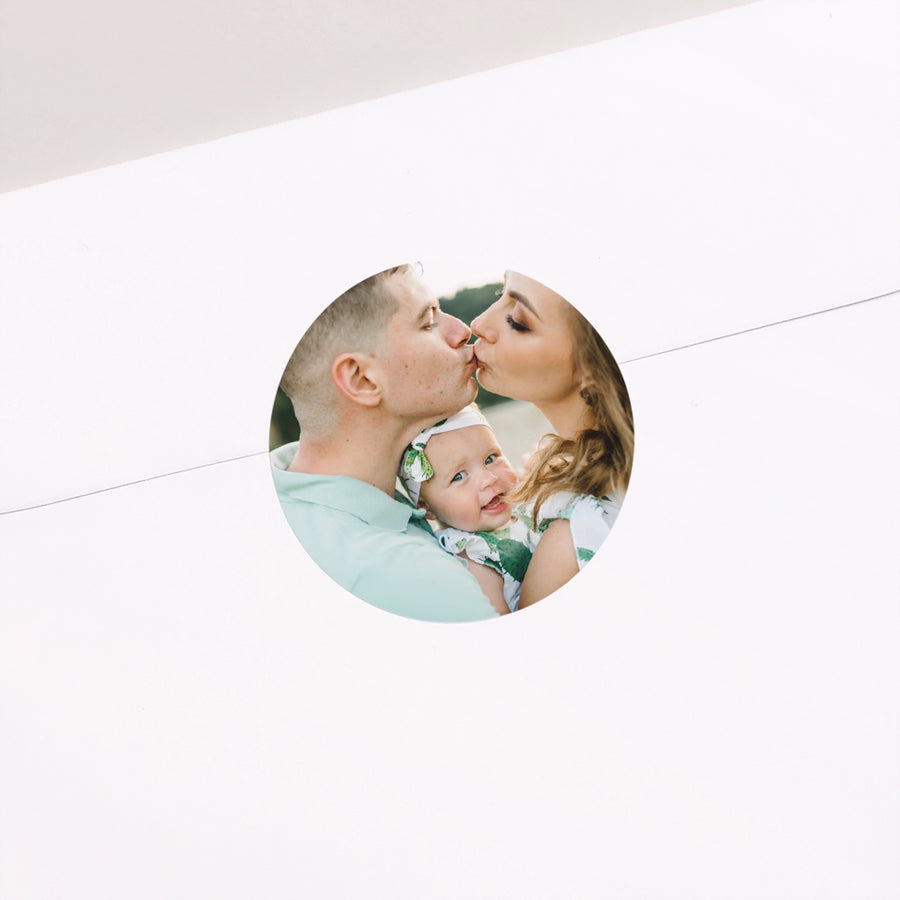Sticker Taufe Rund Ein besonderer Tag foto
