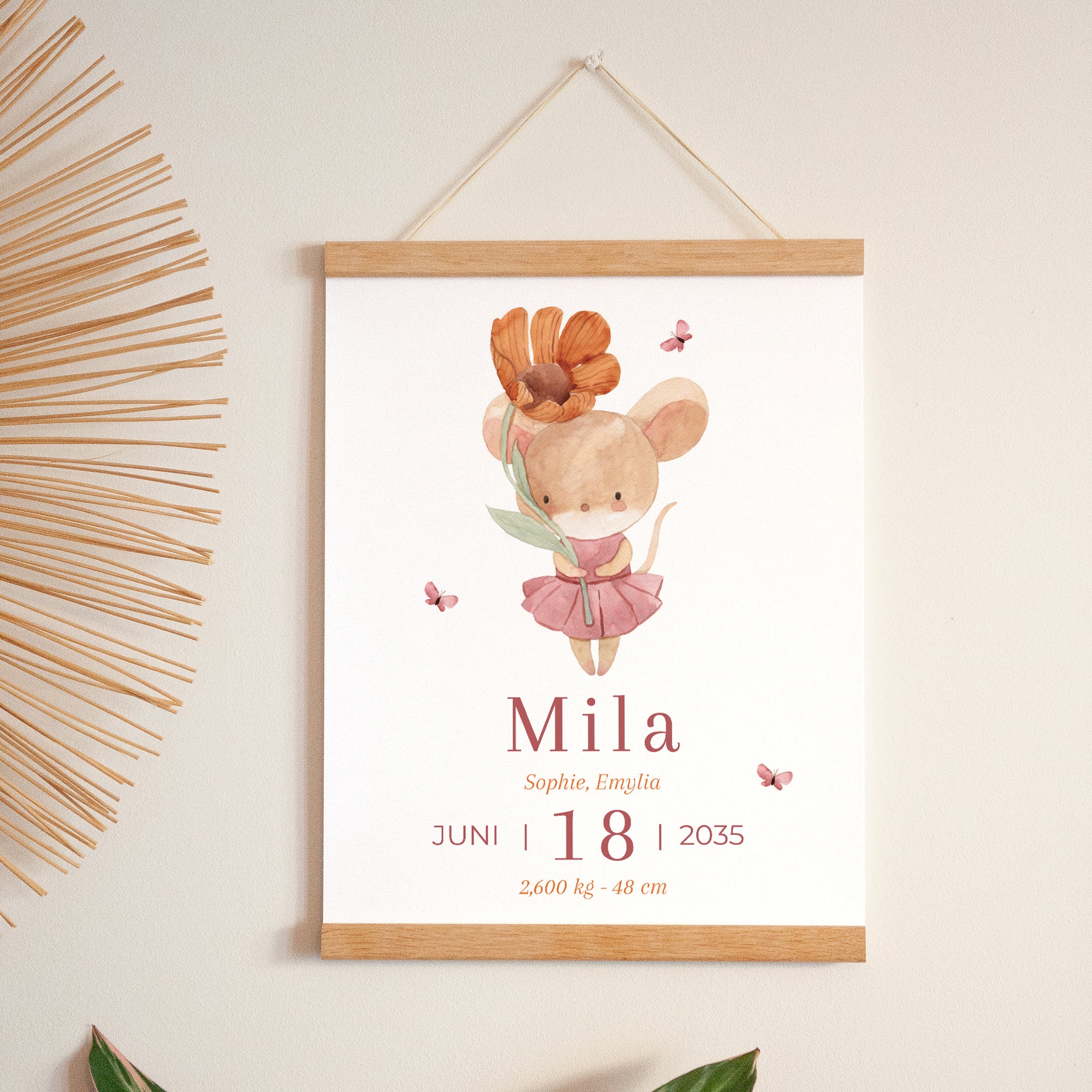 Poster Geburt Porträt Lilli die Maus foto N° 1